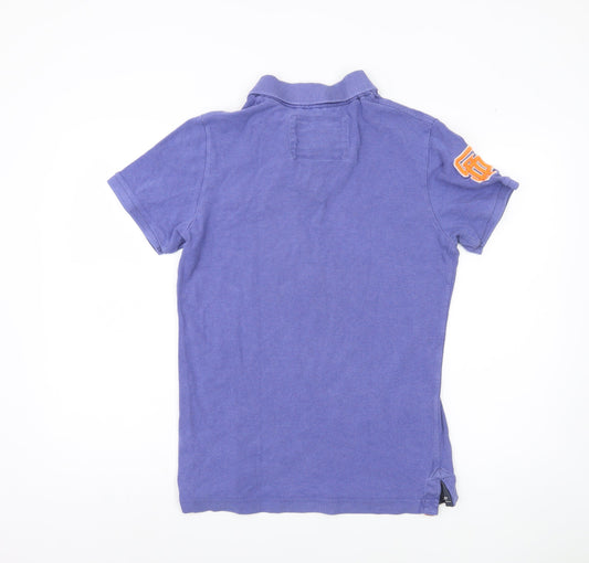 Superdry Men's Blue Polo Shirt, Medium, Casual Wear