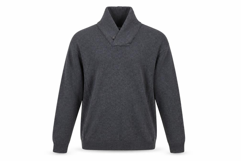 Front view of Next Men's Grey Wool jumper XL