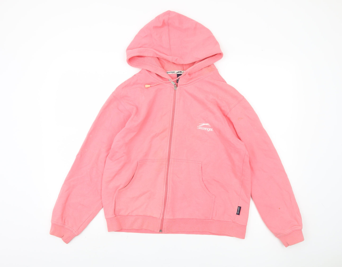 Slazenger Women's Pink Full Zip Hoodie Size 14