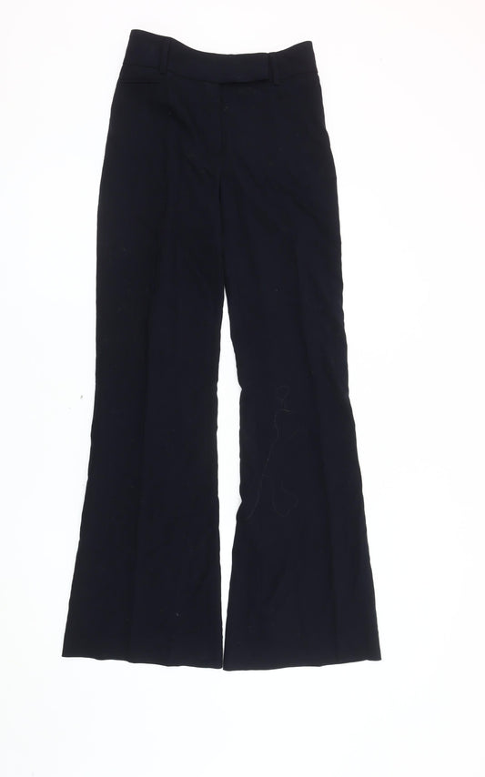 Austin Reed Women's Black Flared Wool Trousers Size 6