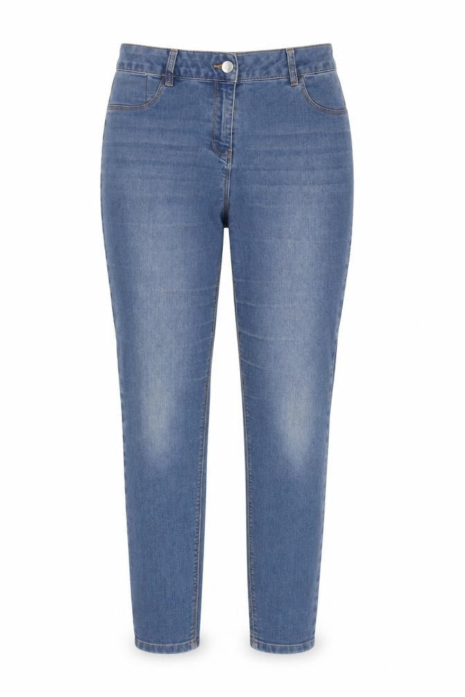 Front view of Papaya Women's Blue Slim Jeans, size 12