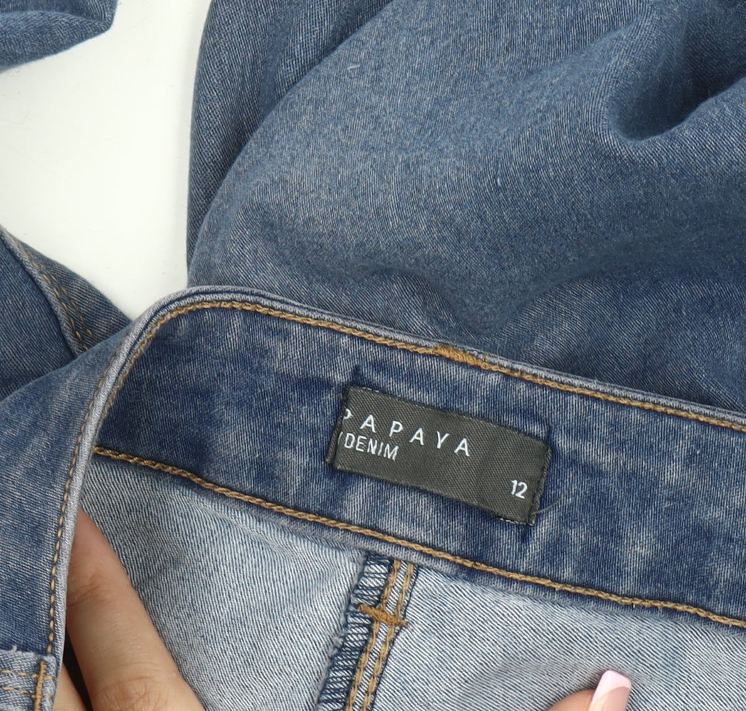 Papaya Women's Blue Slim Jeans Size 12