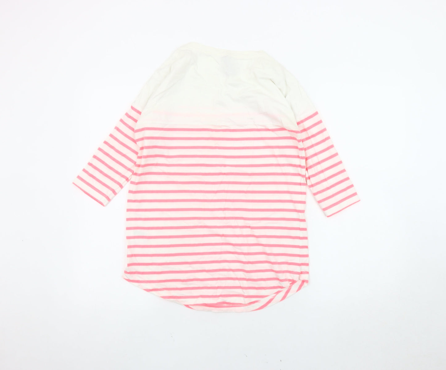Seraphine Women's Pink Striped T-Shirt Size 8