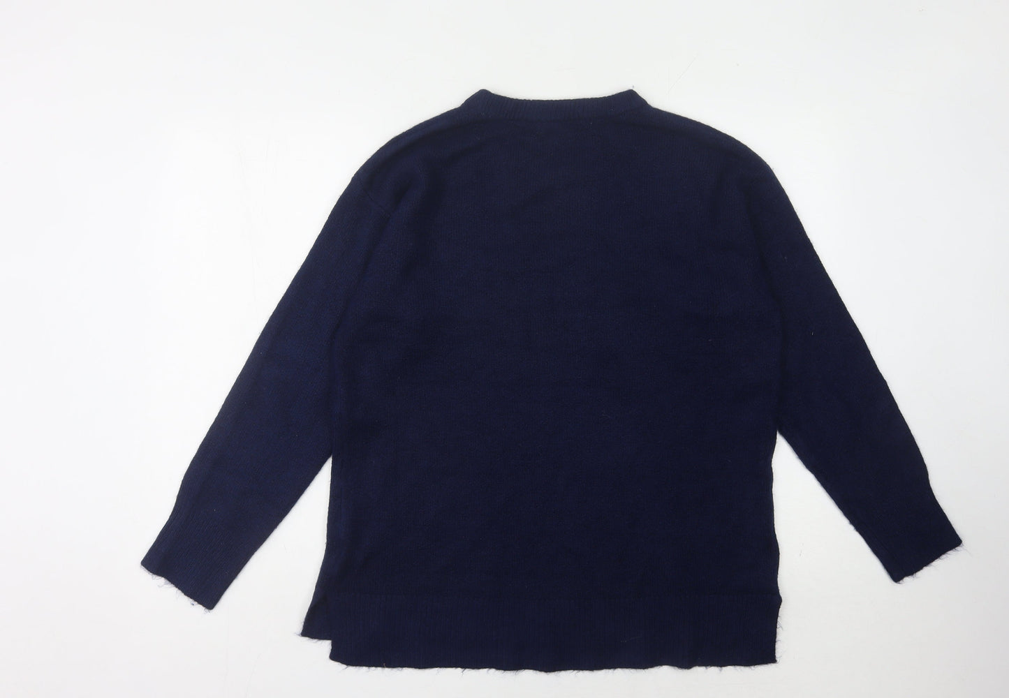 Bonmarché Women's Blue Beaded Pullover Jumper