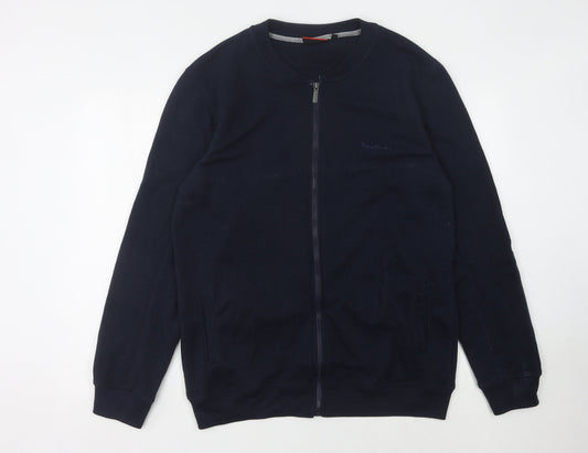 Pierre Cardin Men's Black Full Zip Jumper XL
