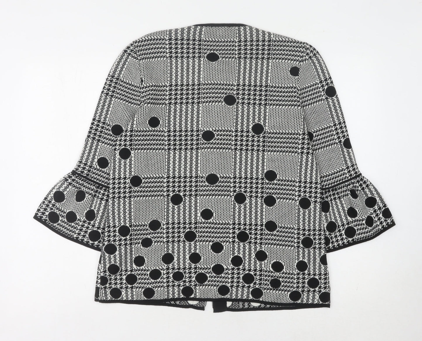 Maria Bellentani Women's Black Check Cardigan L