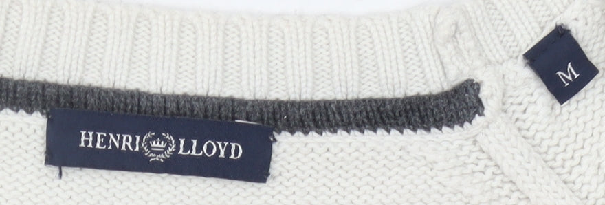 Henri Lloyd Women's Grey M Fair Isle Pullover Jumper