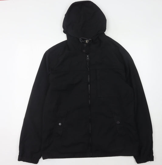 FatFace Men's Black Hooded Jacket Size M