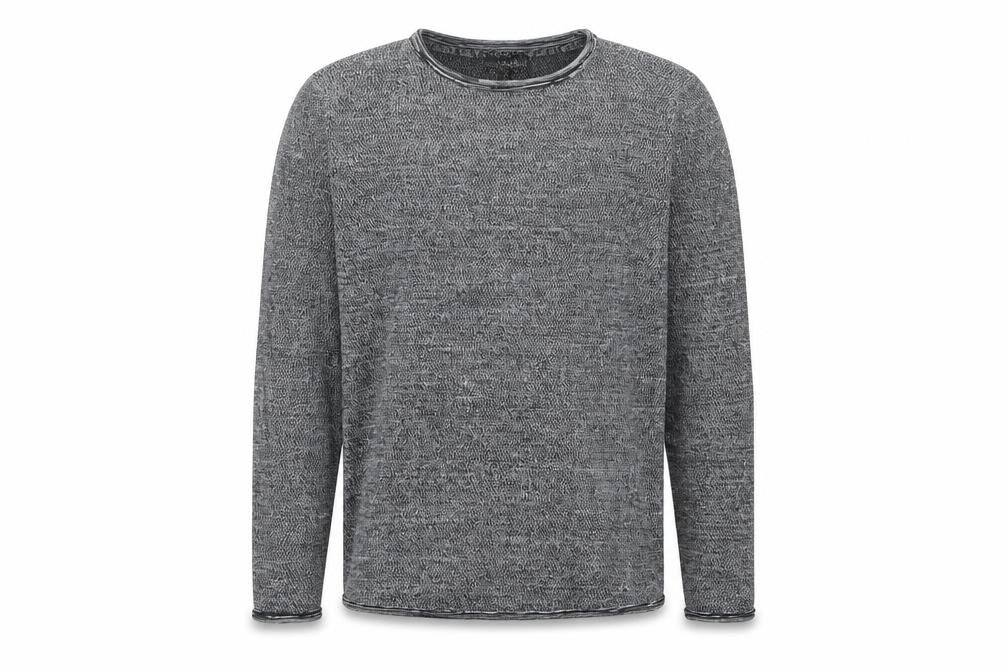 SMOG Men's Grey Slim Fit Pullover Jumper XS
