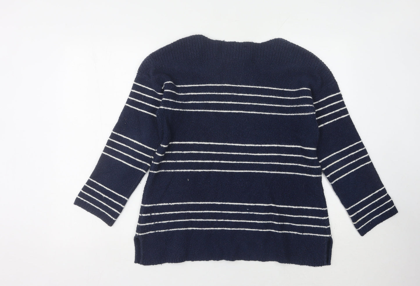 Joules Women’s Blue Striped Pullover Jumper Size 12