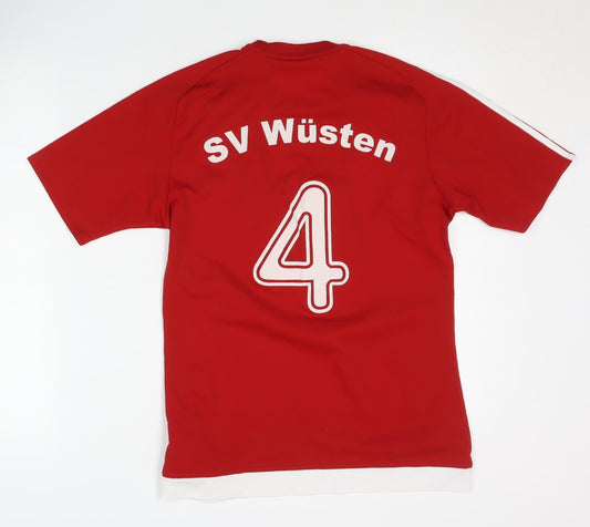 Adidas Men's Red Football Jersey Size S