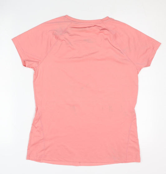 X-Cite Women's Pink M Basic T-Shirt for Gym