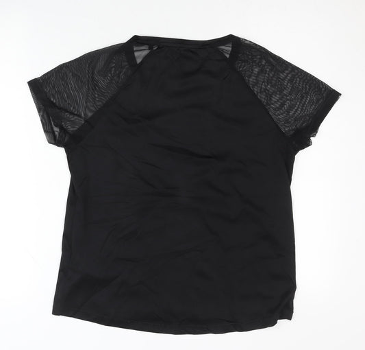 Crivit Women's Black Gym T-Shirt Size 10