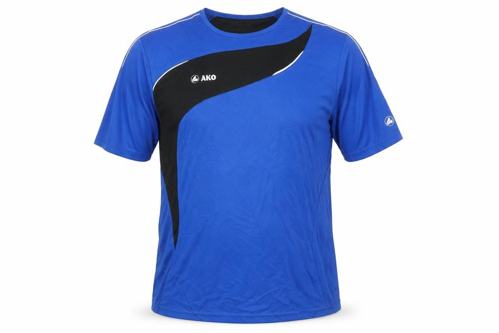 Front view of JAKO Men's Blue Football Jersey L
