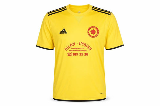 Adidas Mens Yellow XL Football Jersey T-Shirt