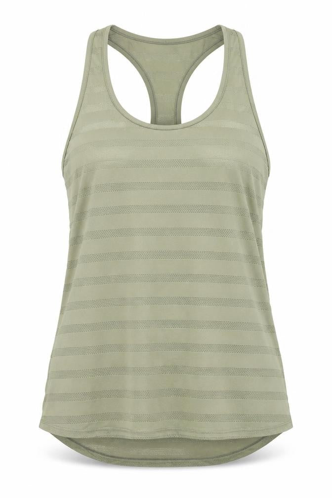 H&M Women Green Racerback Tank Top M