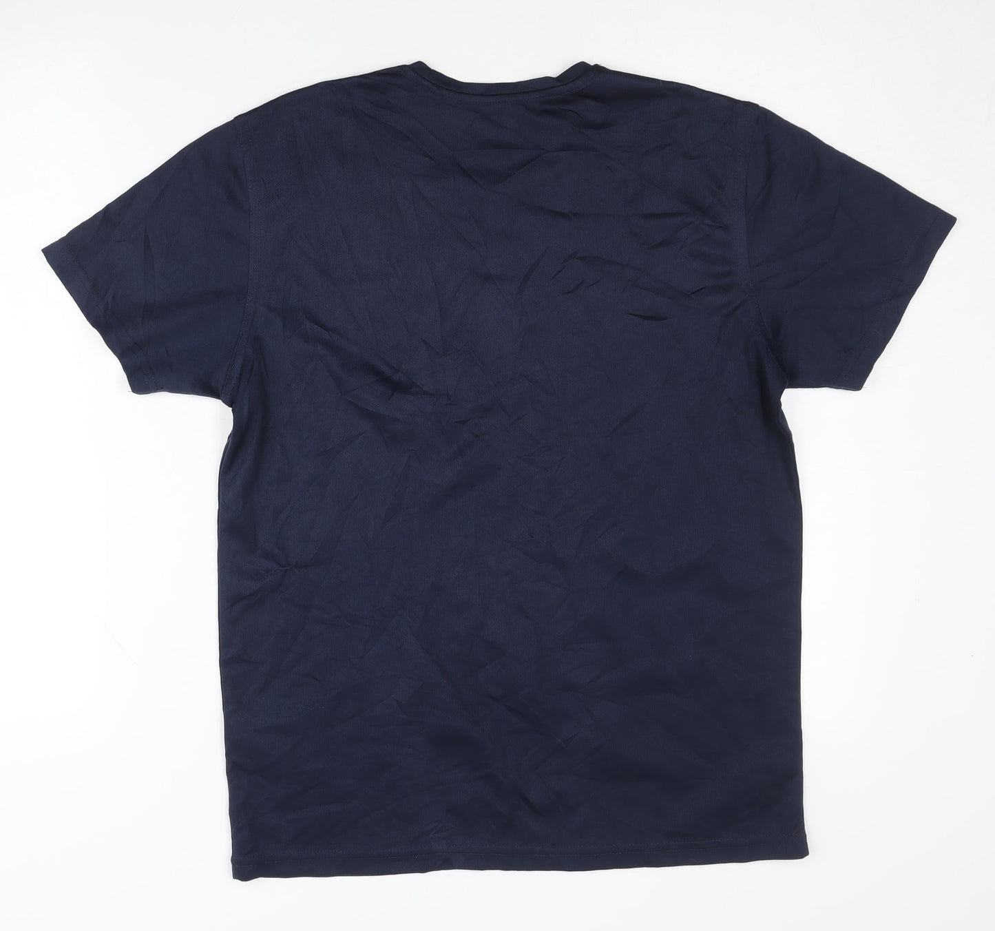 Identic Men's Blue M Graphic Print T-Shirt Sports