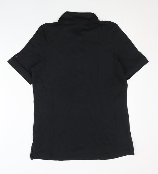 Crivit Women's Black Polo Activewear Top Size 14