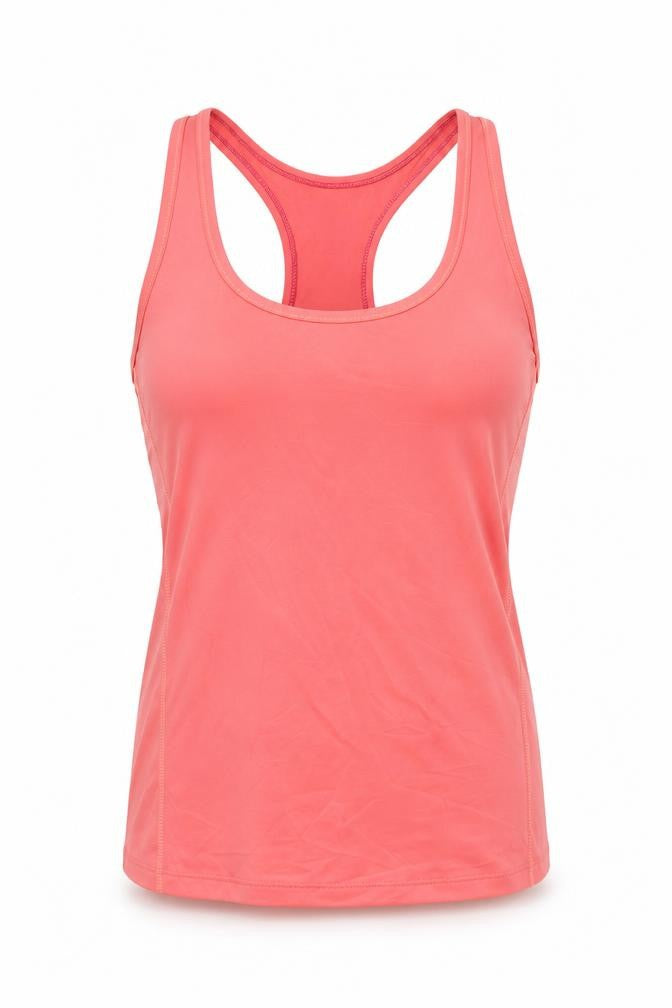 Front view of H&M Women's Pink Racerback Tank Top -, size 8
