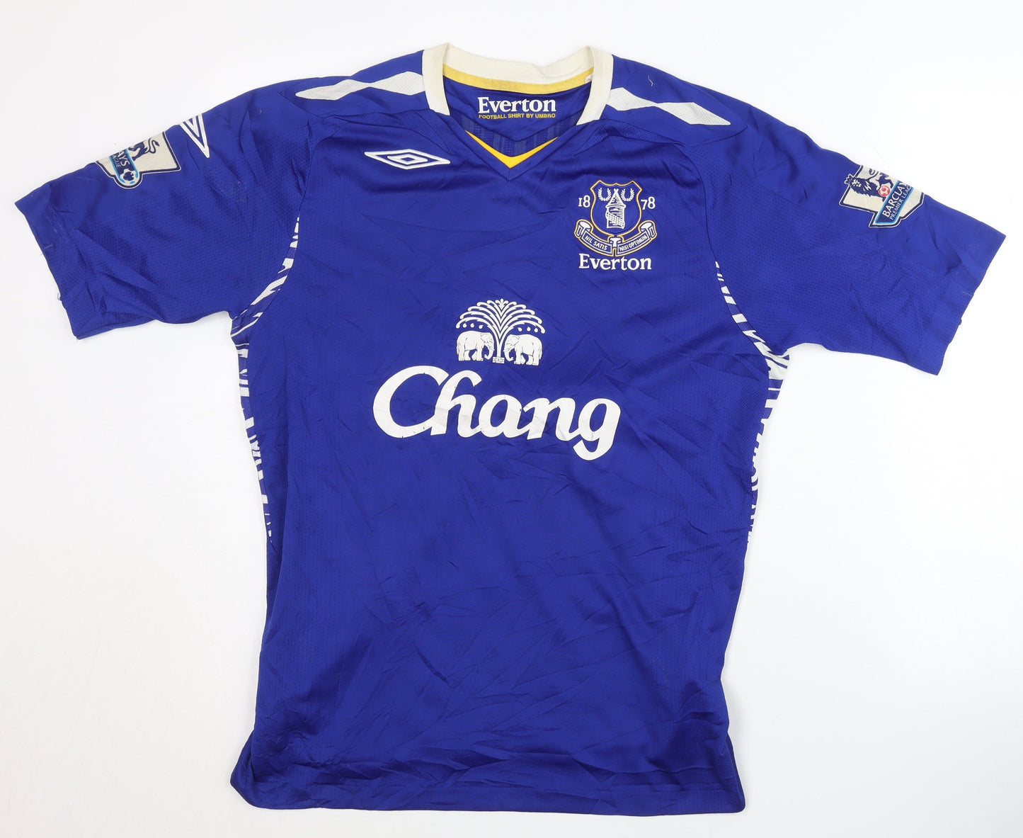 Umbro Everton Home Shirt Blue Size M Arteta Number 6