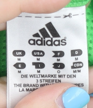 Adidas Unisex Green Tank Top M for Gym & Running