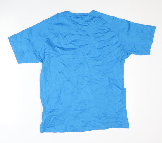 Quechua Men's Blue T-Shirt, M, Activewear, Hiking