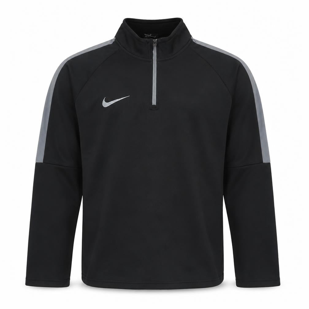 Mens UK M Regular Nike Black 1/4 Zip Sweatshirt