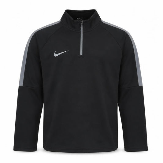Mens UK M Regular Nike Black 1/4 Zip Sweatshirt