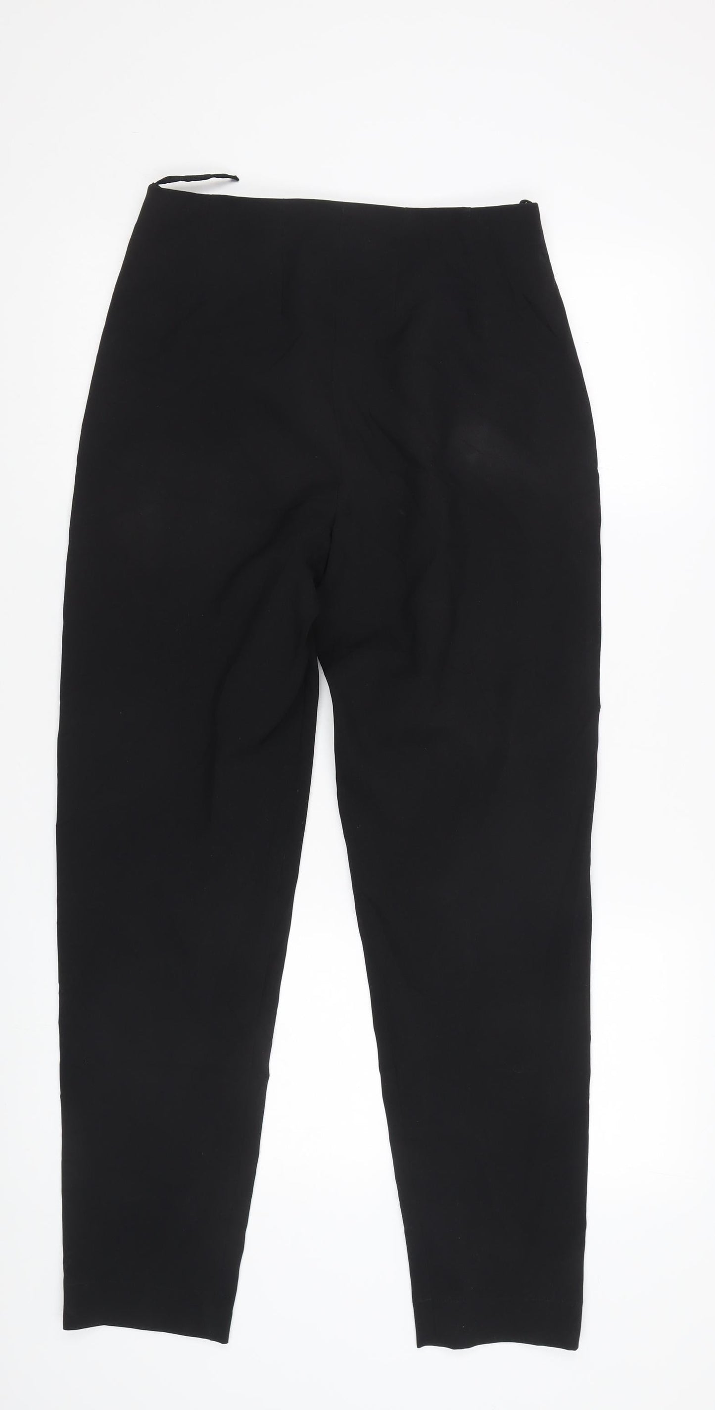 Essentials Women's Black Trousers Size 12 Polyester Zip Closure