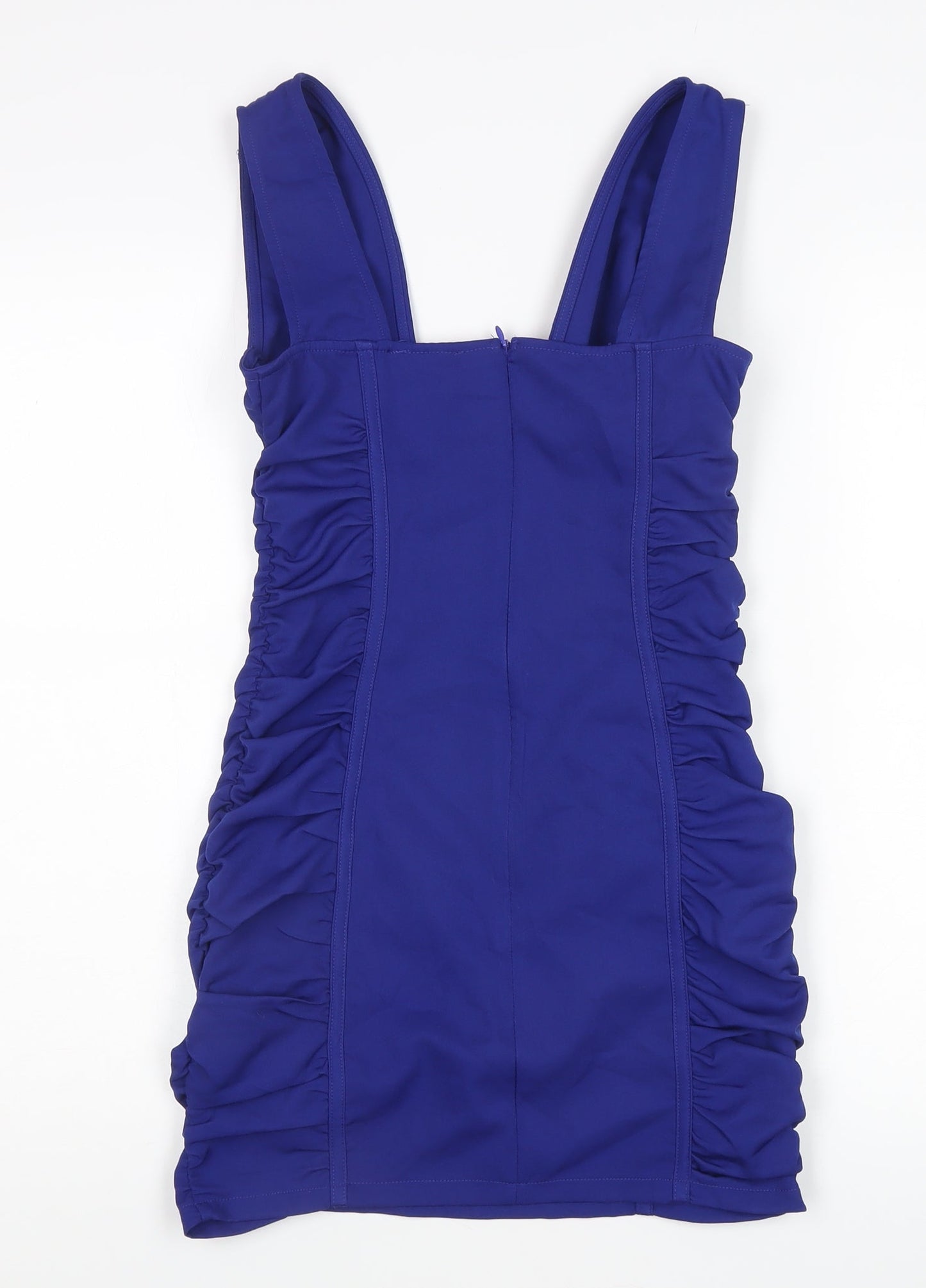 PrettyLittleThing Women’s Blue Ruched Dress