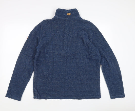 Trespass Men's Blue Pullover Sweatshirt, High Neck - M