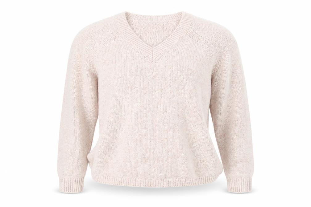 Marks and Spencer Women Pink Pullover Jumper M V-Neck