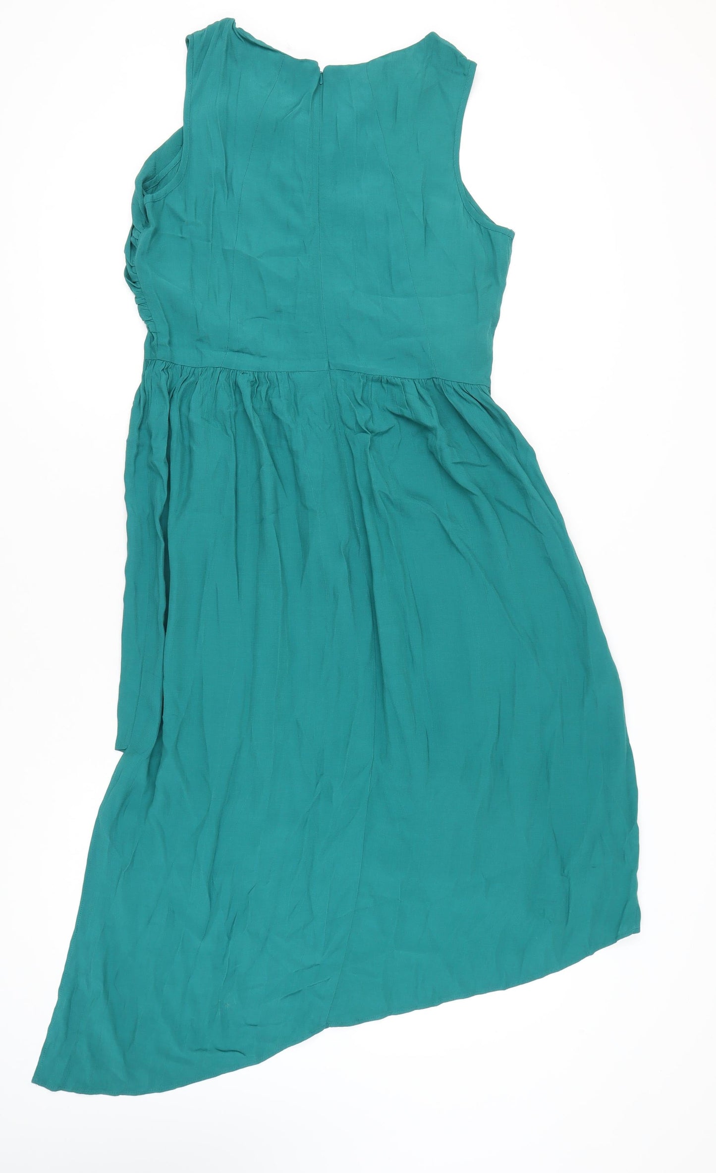 Marks and Spencer Green Asymmetric Dress, Size 14