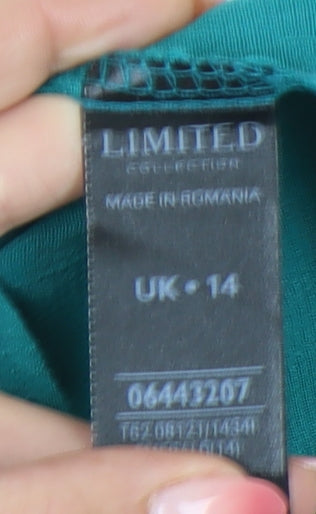 Marks and Spencer Green Asymmetric Dress, Size 14