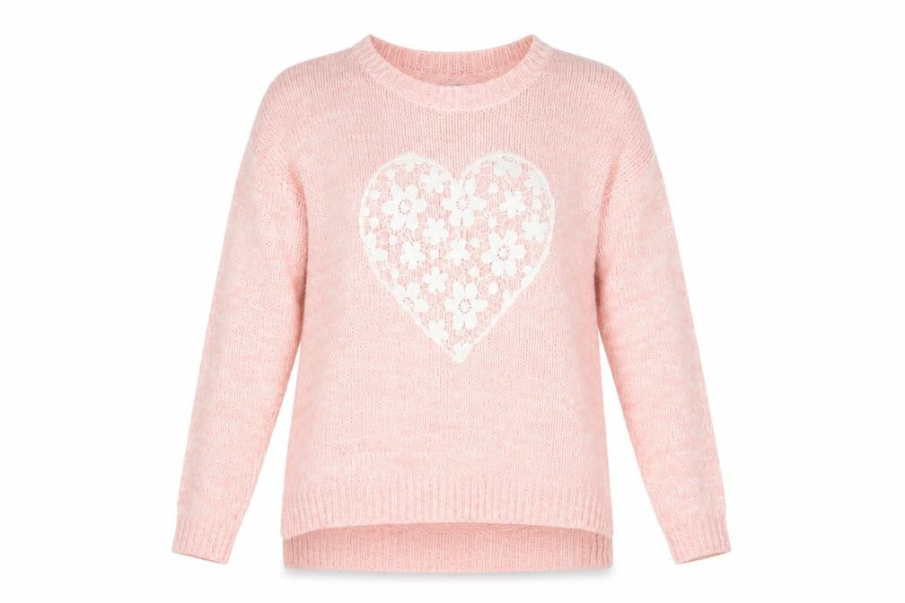 Front view of New Look Women's Pink jumper, size 8