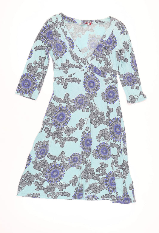 White Stuff Women's Floral V-Neck Dress Size 12