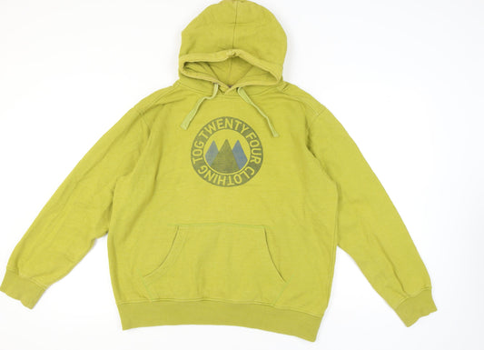 TOG24 Men's Green Pullover Hoodie L