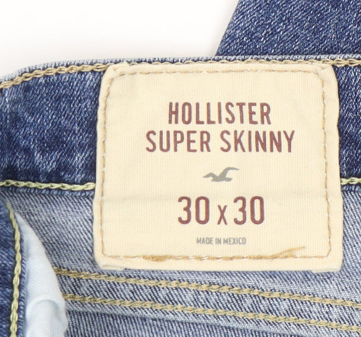 Hollister Men’s Blue Skinny Jeans Size 30