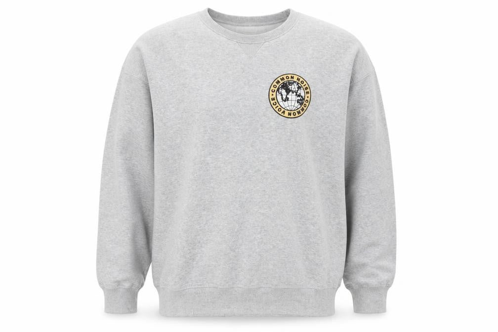 H&M Men's Grey Logo Sweatshirt in Size L