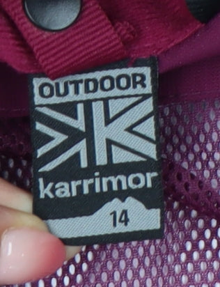 Karrimor Women's Purple Waterproof Hooded Jacket Size 14