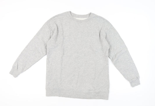 ASOS Women's Grey Pullover Sweatshirt, Size 12, Casual Comfort