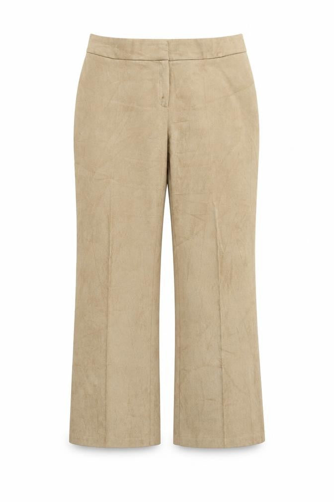 Marks and Spencer Women's Beige Straight Trousers Size 12