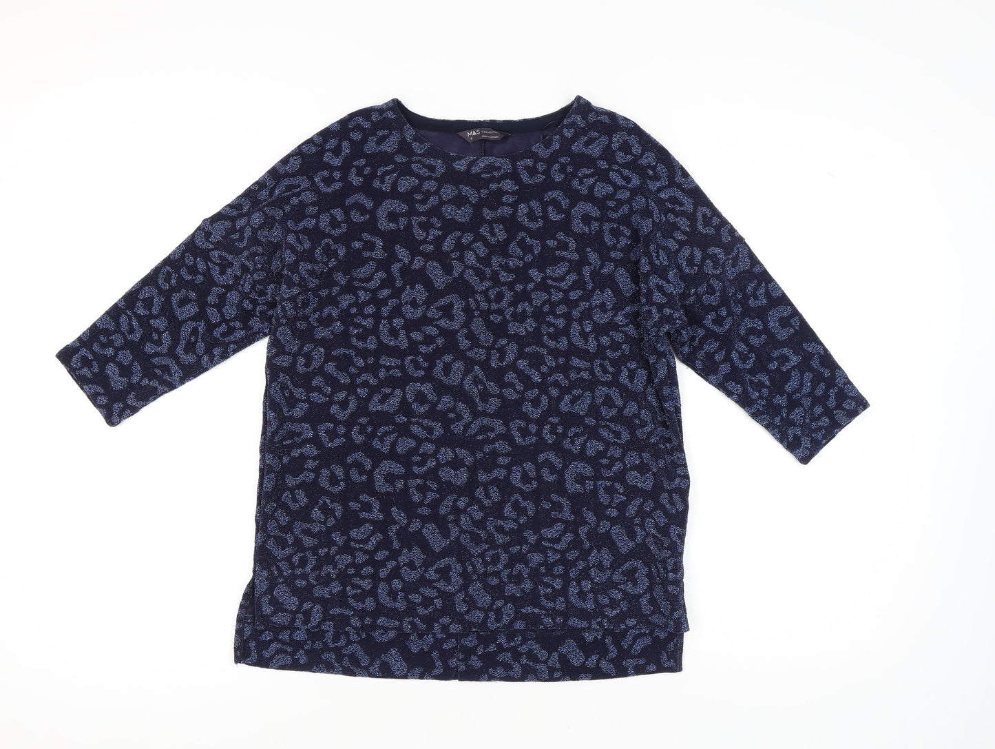 Marks and Spencer Women’s Blue Animal Print Blouse