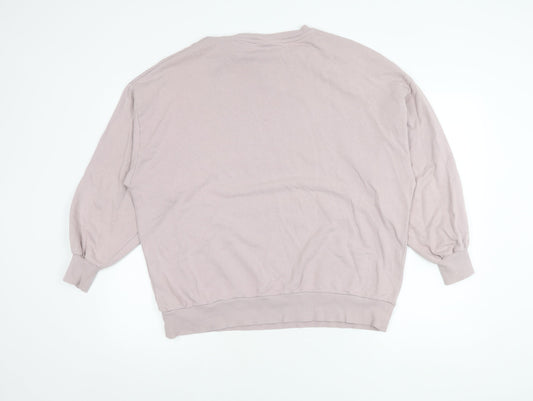 ASOS Women's Pink Crew Neck Sweatshirt Size 12