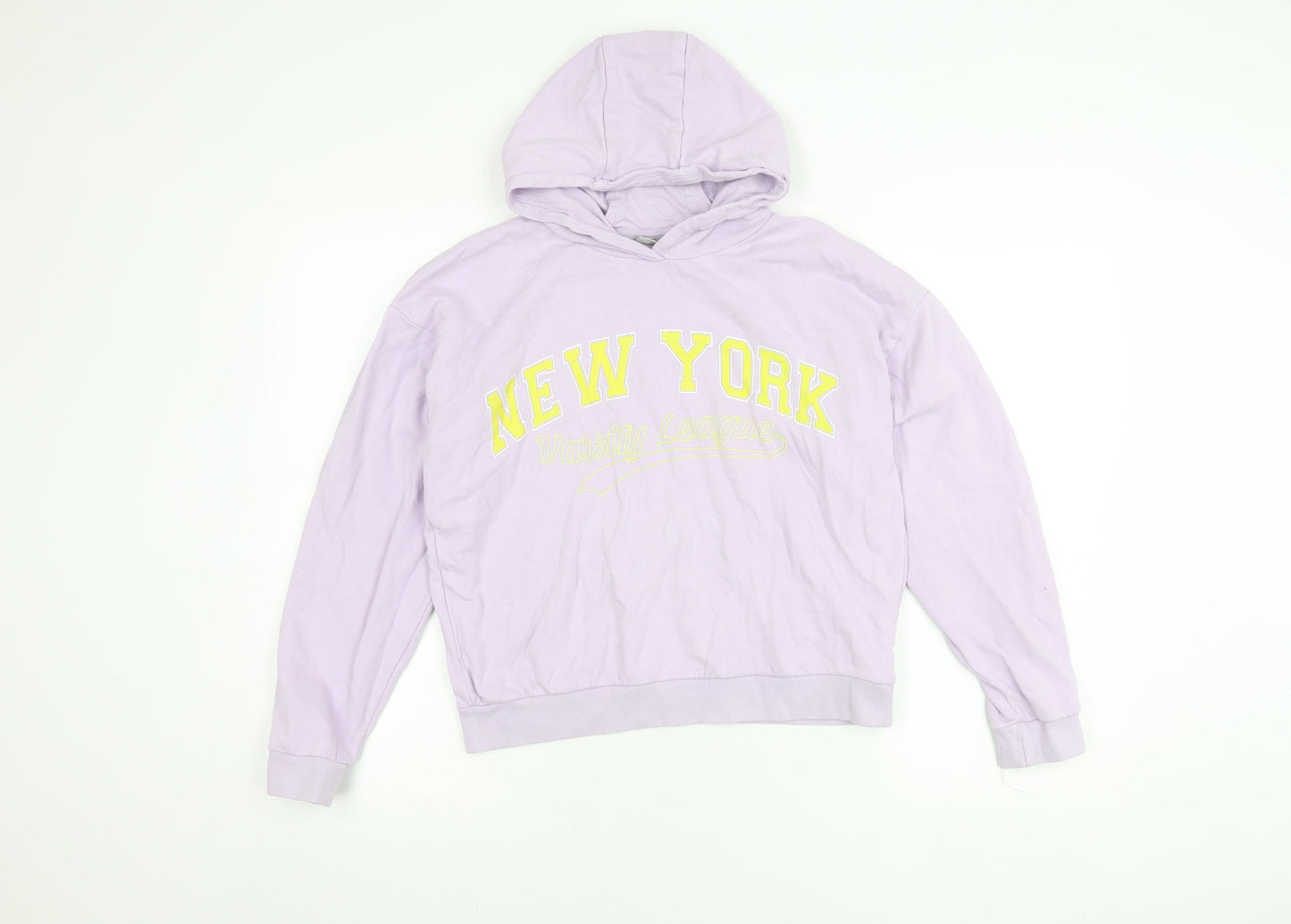 I Love Girlswear Girls Purple Hoodie 13 Years Pullover Varsity