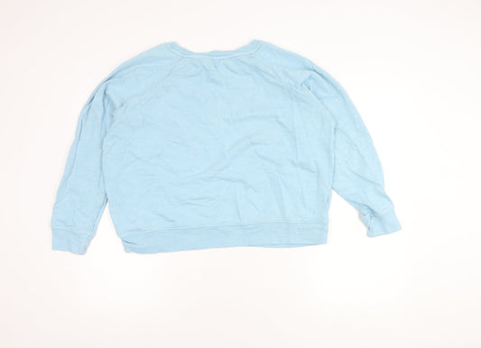 Marks and Spencer Women's Blue Graphic Sweatshirt, Size 16
