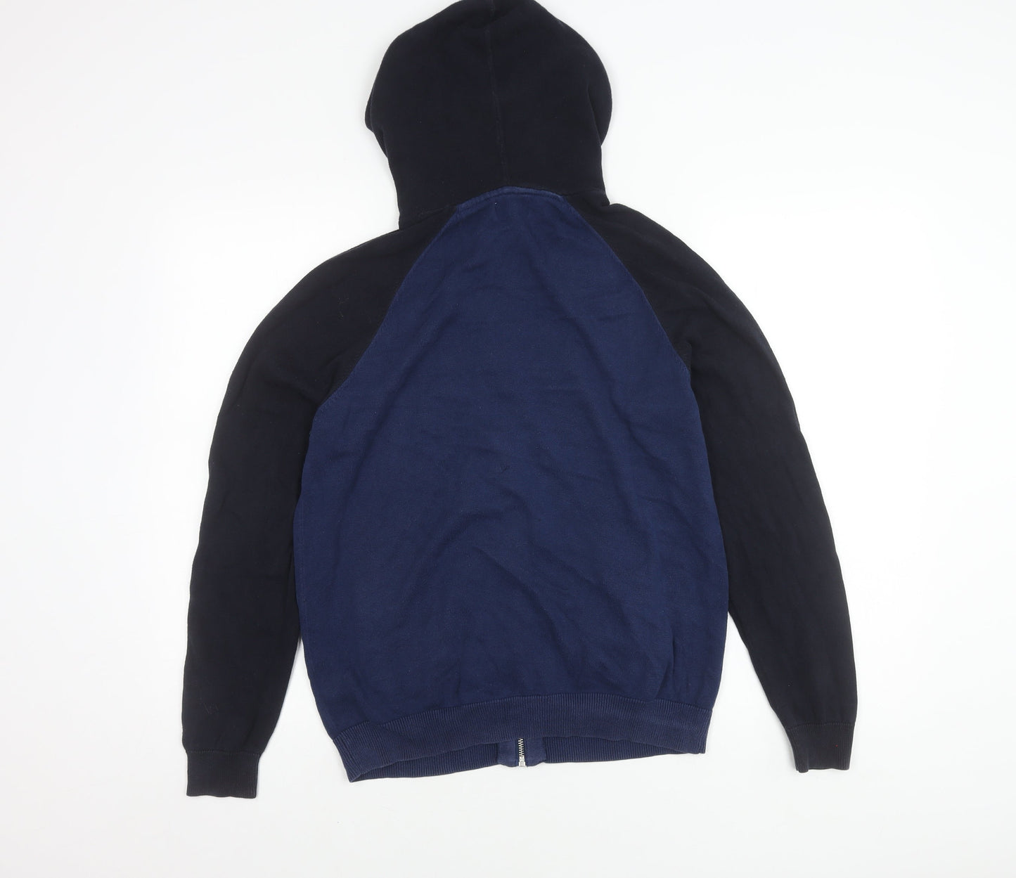 Next Men's Blue Hooded Jacket M - Casual Cotton Style