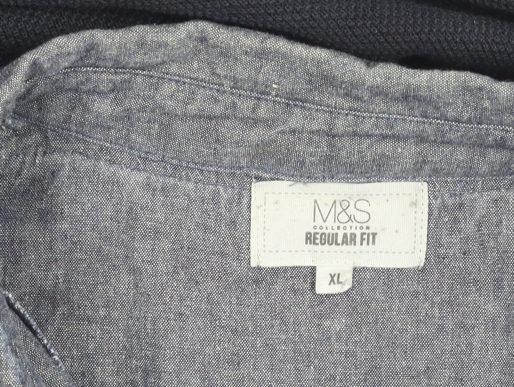 Marks and Spencer Men's Black XL Pullover Jumper
