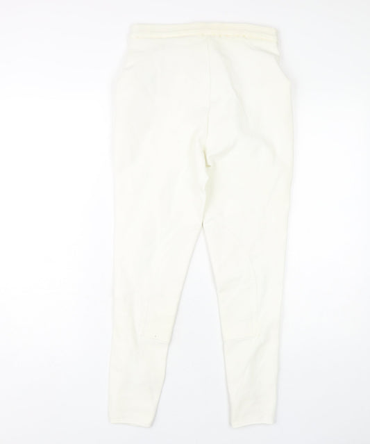 Harry Hall Women's White Leggings, Size 4, Skinny Fit