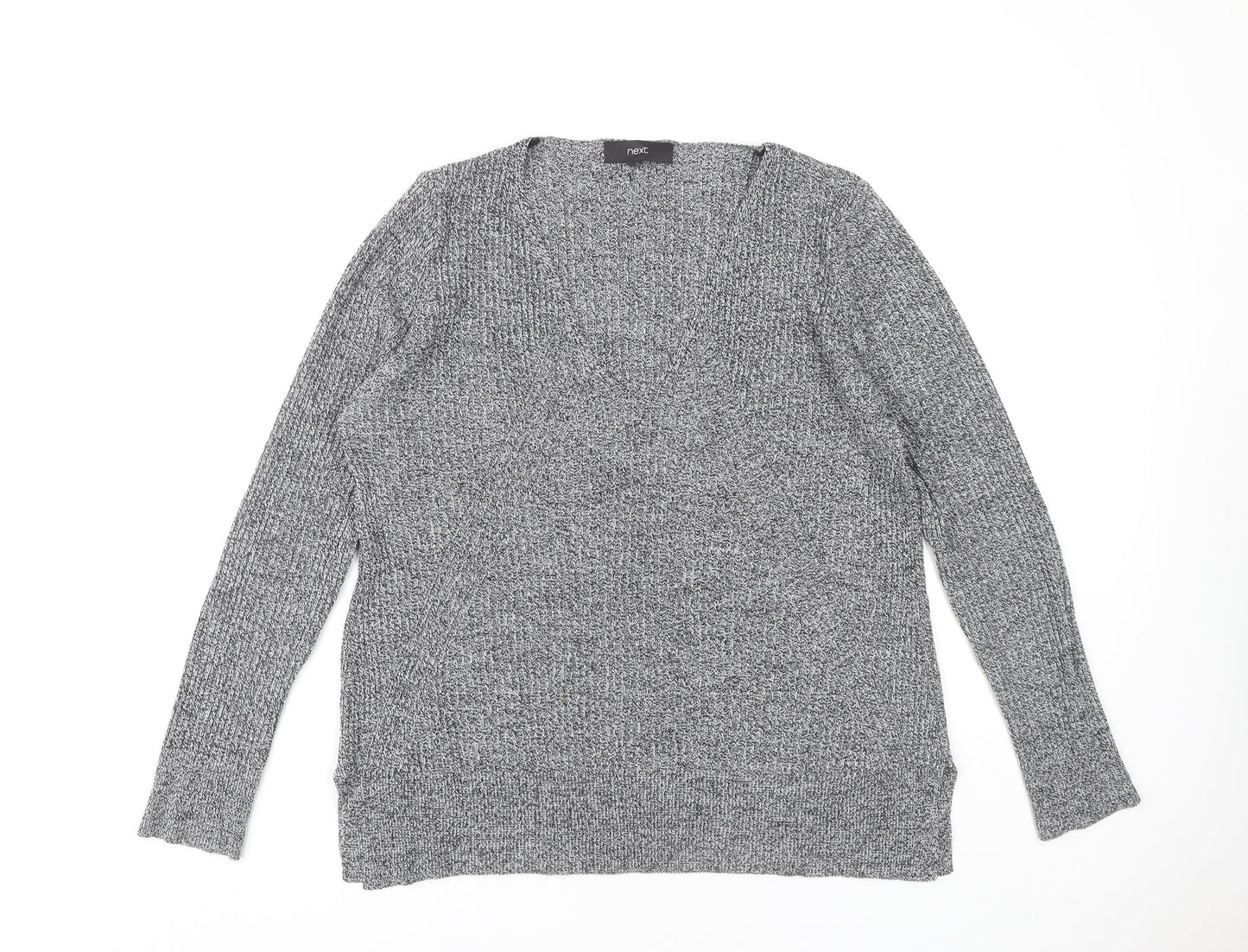Next Women's Grey Chunky-Knit Pullover Jumper